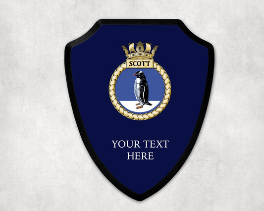 HMS Scott - Royal Navy Printed Wall Shield
