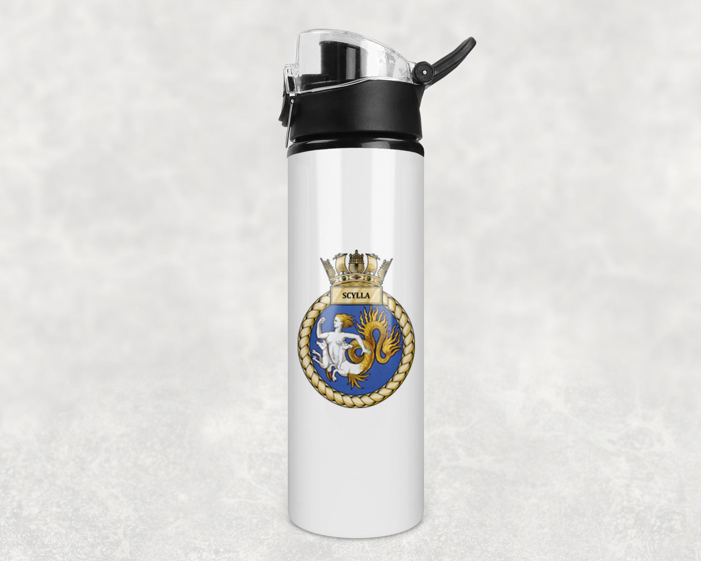 HMS Scylla - Flip Top Water Bottle