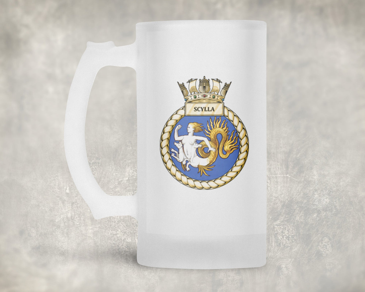 HMS Scylla - Frosted Stein/Tankard/Beer Mug - Frosted Stein/Tankard/Beer Mug