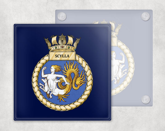 HMS Scylla - Glass Coaster