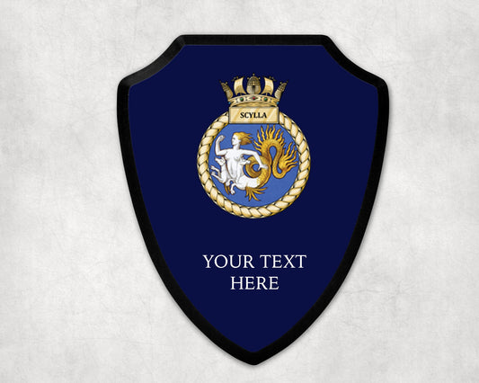 HMS Scylla - Royal Navy Printed Wall Shield