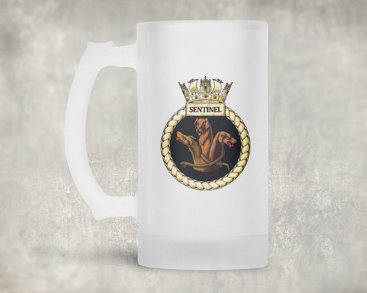 HMS Sentinel - Frosted Stein/Tankard/Beer Mug - Frosted Stein/Tankard/Beer Mug