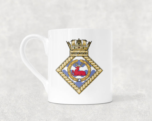 HMS Sherwood - Bone China Mug