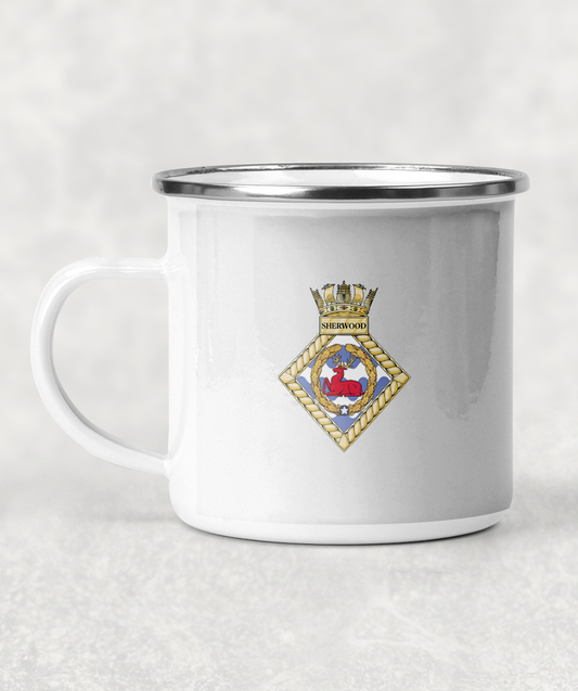 HMS Sherwood - Enamel Mug