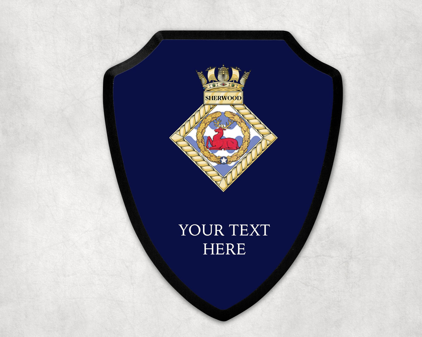 HMS Sherwood - Royal Navy Printed Wall Shield