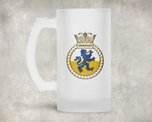 HMS Shoreham - Frosted Stein/Tankard/Beer Mug - Frosted Stein/Tankard/Beer Mug