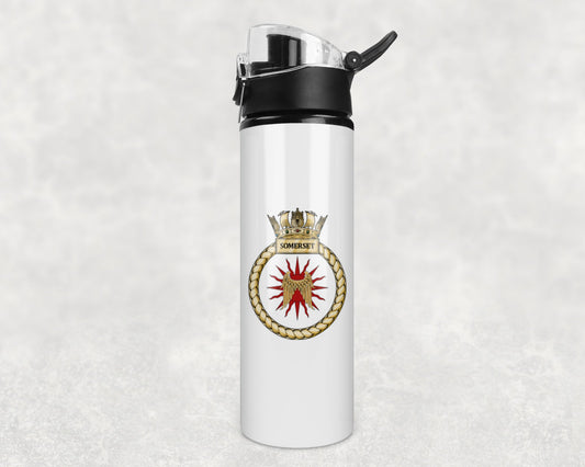 HMS Somerset - Flip Top Water Bottle