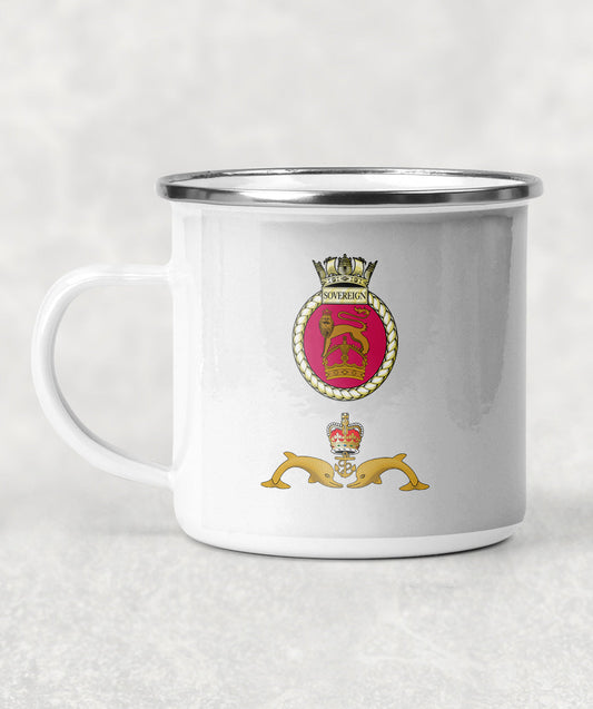 HMS Sovereign - Enamel Mug