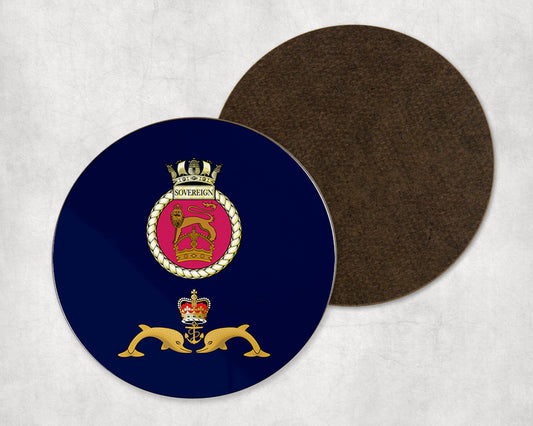 HMS Sovereign - Round Coaster Set