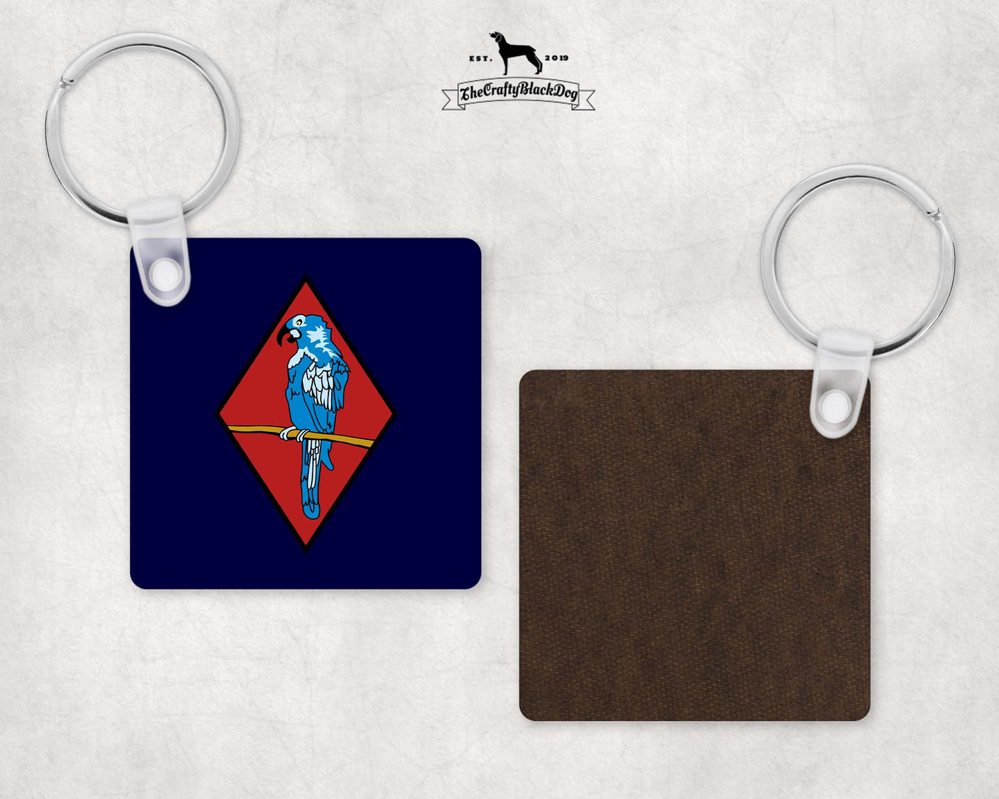 143 West Midlands Brigade - Square Key Ring