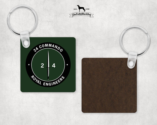 24 Commando RE - Square Keyring