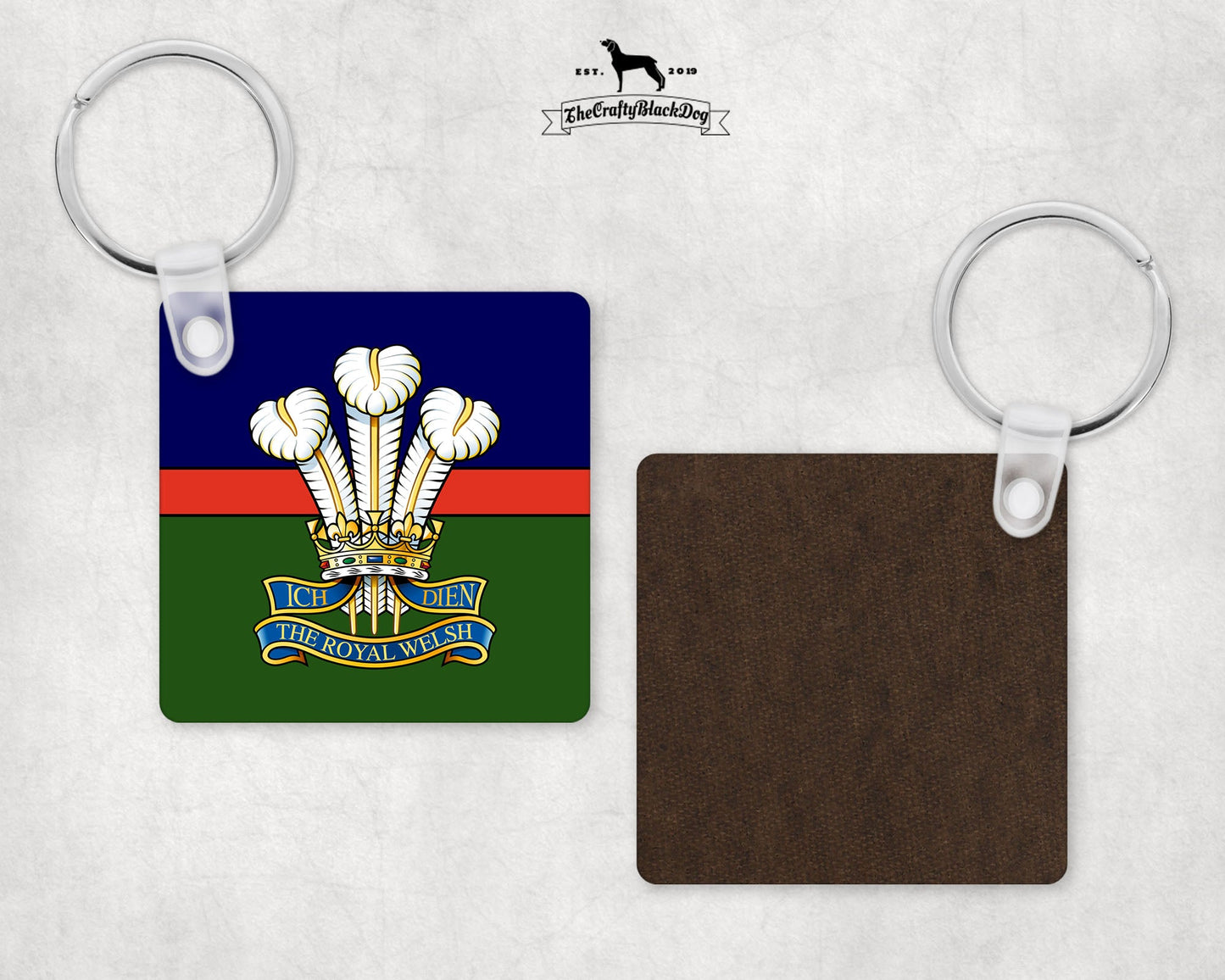 Royal Welsh - Square Keyring