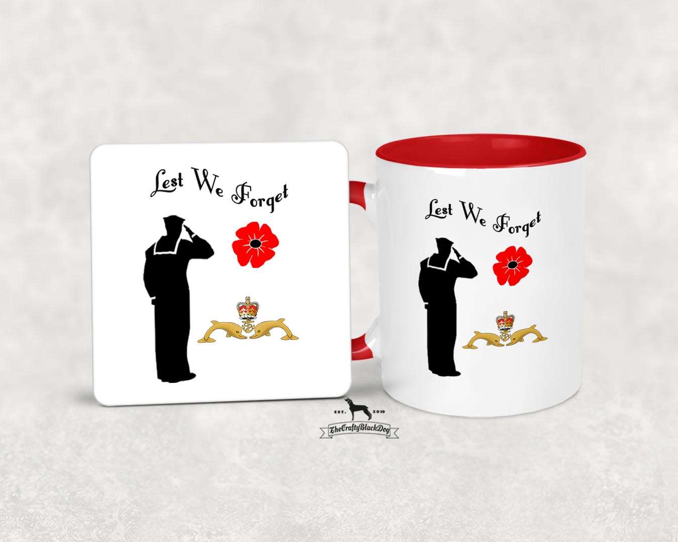 Lest We Forget - Submariner - MUG &amp; COASTER SET