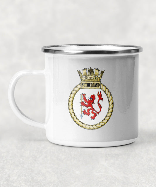 HMS Sutherland - Enamel Mug