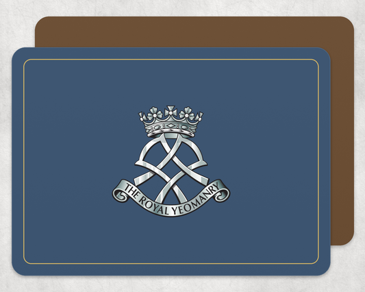 The Royal Yeomanry - Placemat â€” Light_Navy_Gold_Hardback_Placemat-2 copy