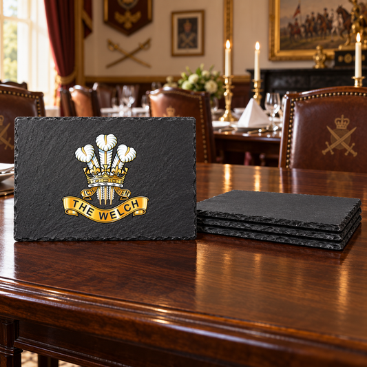 The Welch - Slate Placemat & Coaster Set | The Crafty Black Dog — Slate_Placemat_Set_4_Military_Dining_Smart_Object copy