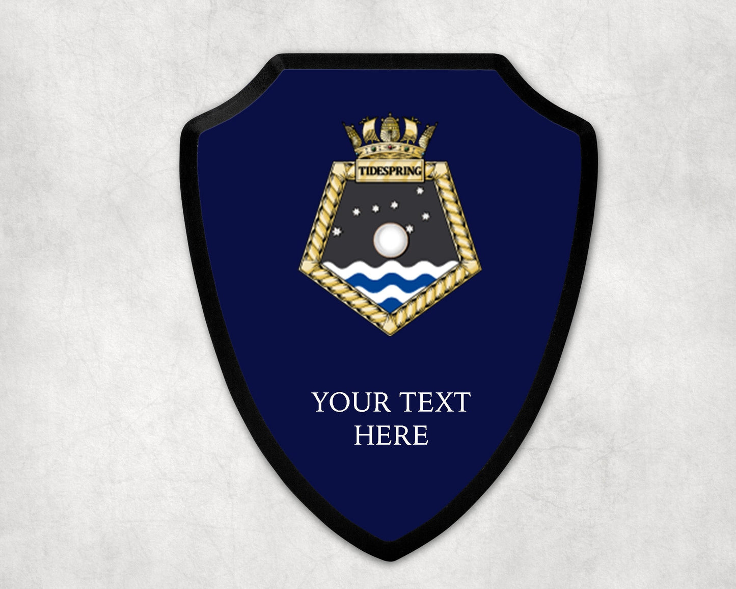 RFA Tidespring - Royal Navy Printed Wall Shield