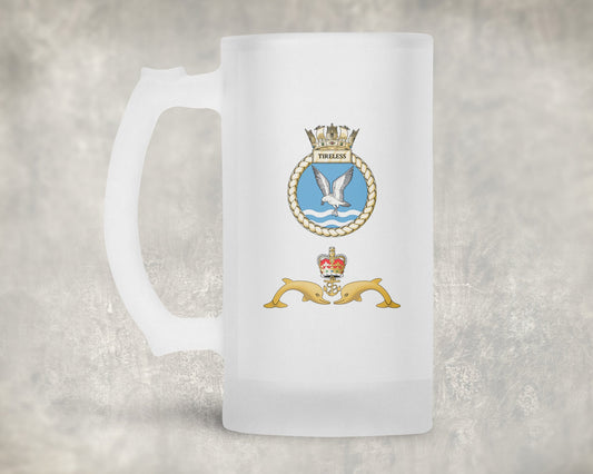 HMS Tireless - Frosted Stein/Tankard/Beer Mug - Frosted Stein/Tankard/Beer Mug