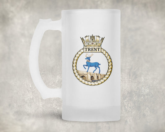 HMS Trent - Frosted Stein/Tankard/Beer Mug - Frosted Stein/Tankard/Beer Mug