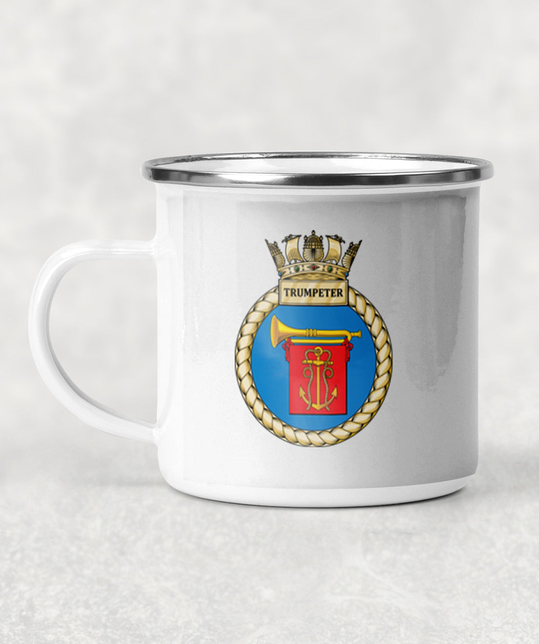 HMS Trumpeter - Enamel Mug