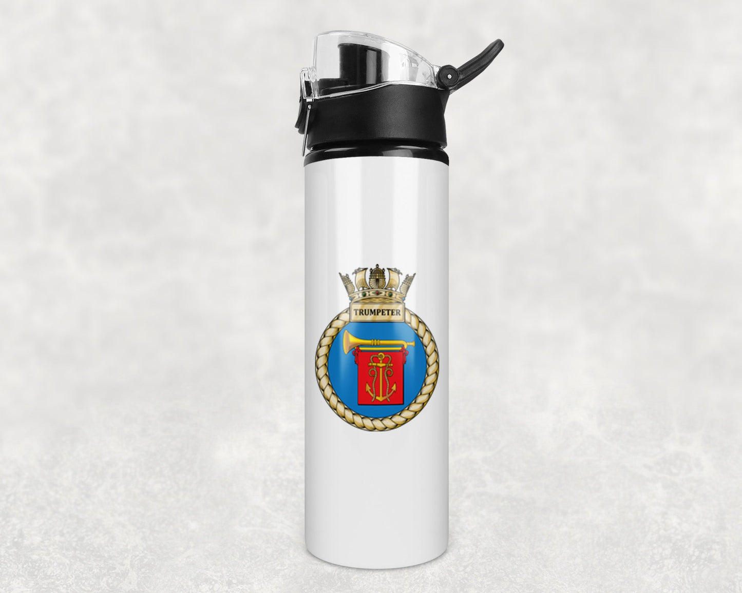 HMS Trumpeter - Flip Top Water Bottle