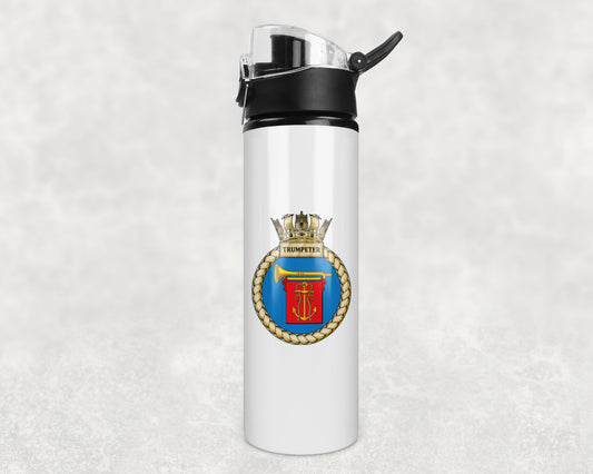 HMS Trumpeter - Flip Top Water Bottle