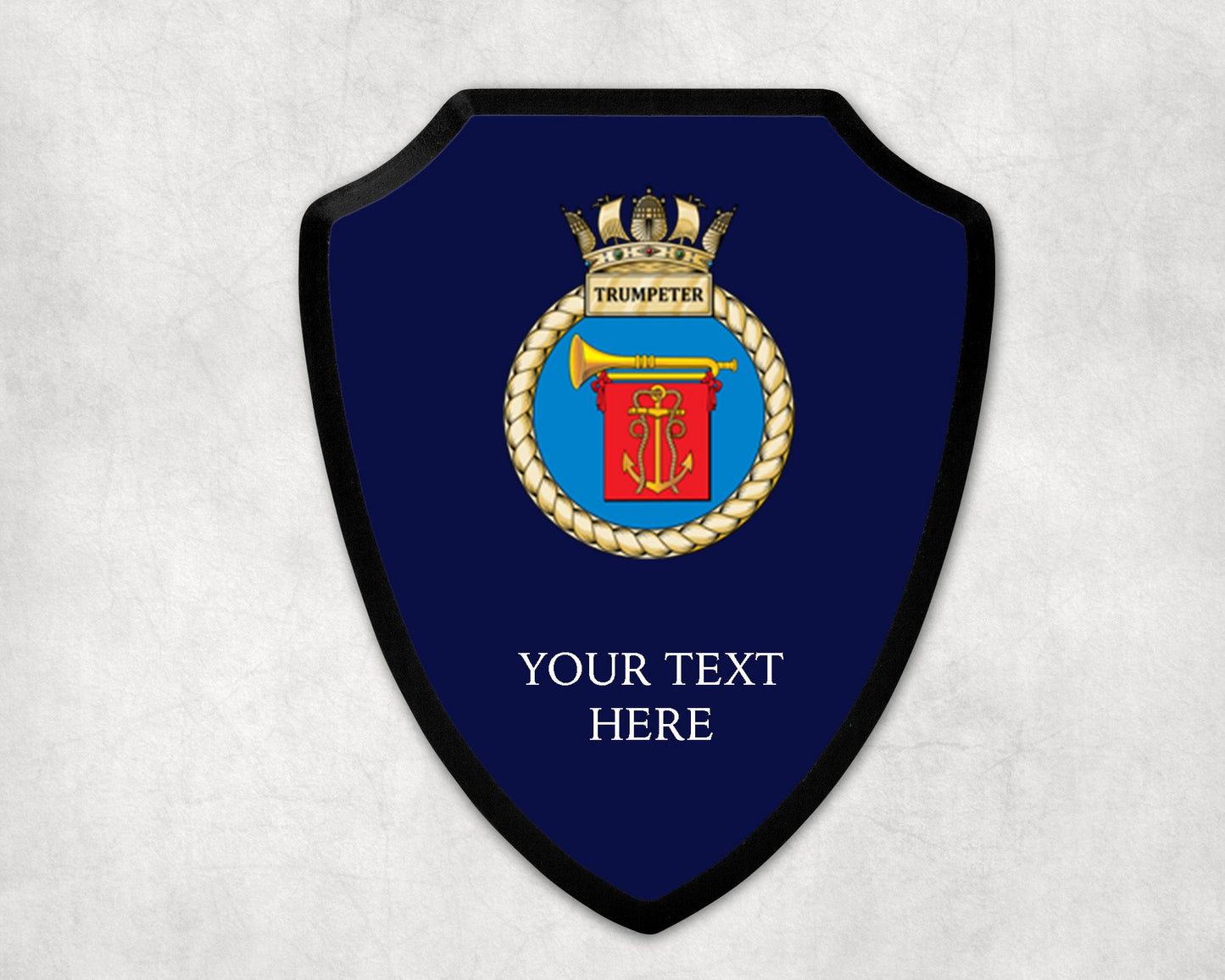 HMS Trumpeter - Royal Navy Printed Wall Shield