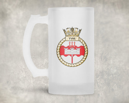 HMS Tyne - Frosted Stein/Tankard/Beer Mug - Frosted Stein/Tankard/Beer Mug