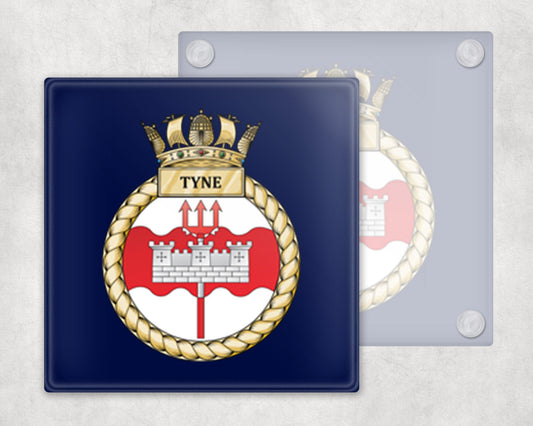 HMS Tyne - Glass Coaster