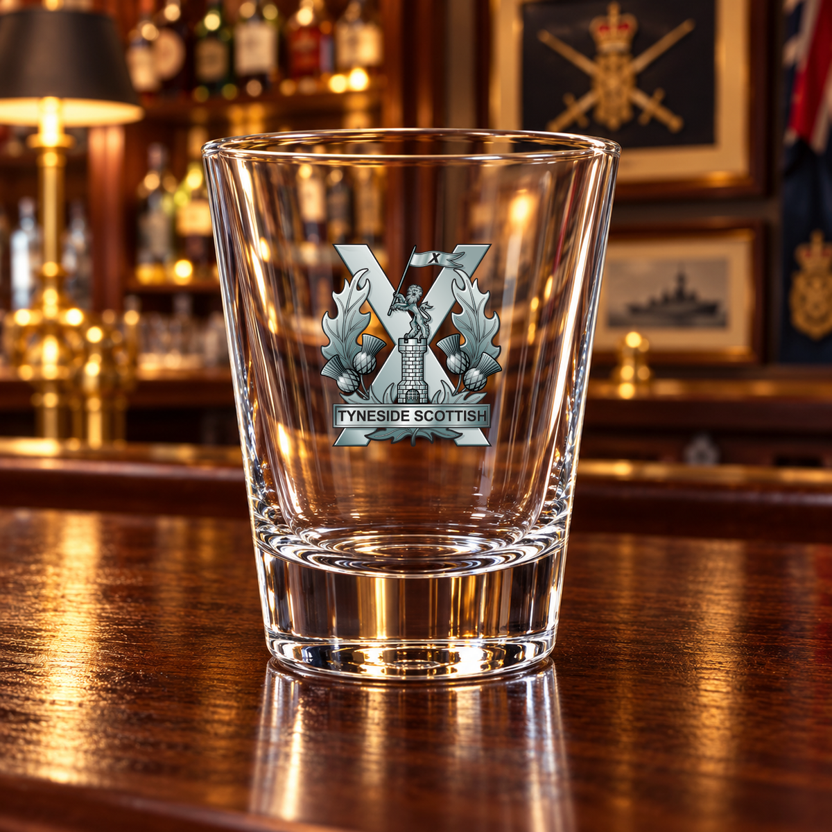 Tyneside Scottish Royal Artillery - Shot Glasses | The Crafty Black Dog — Frosted_Shot_Glass_Military_Bar_Smart_Object copy
