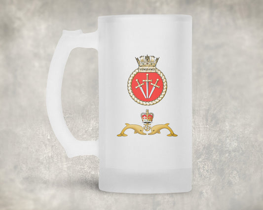 HMS Vengeance - Frosted Stein/Tankard/Beer Mug - Frosted Stein/Tankard/Beer Mug
