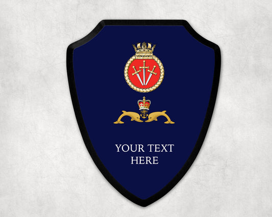 HMS Vengeance - Royal Navy Printed Wall Shield