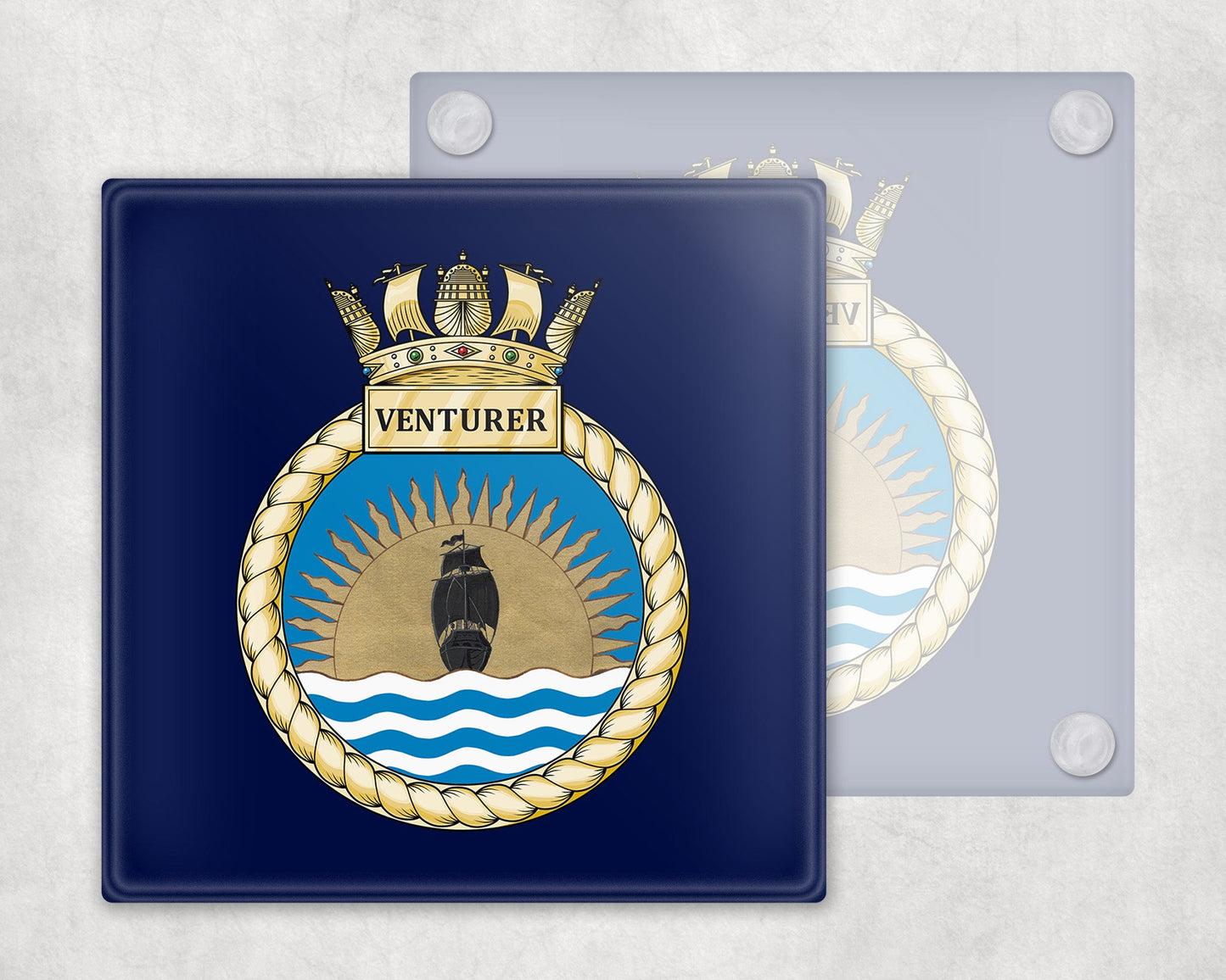 HMS Venturer - Glass Coaster