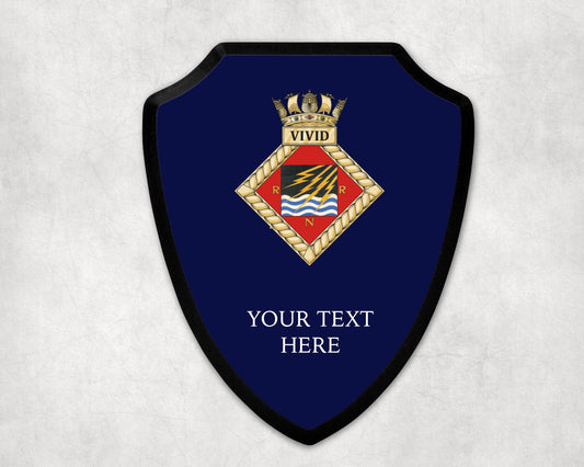 HMS Vivid - Royal Navy Printed Wall Shield