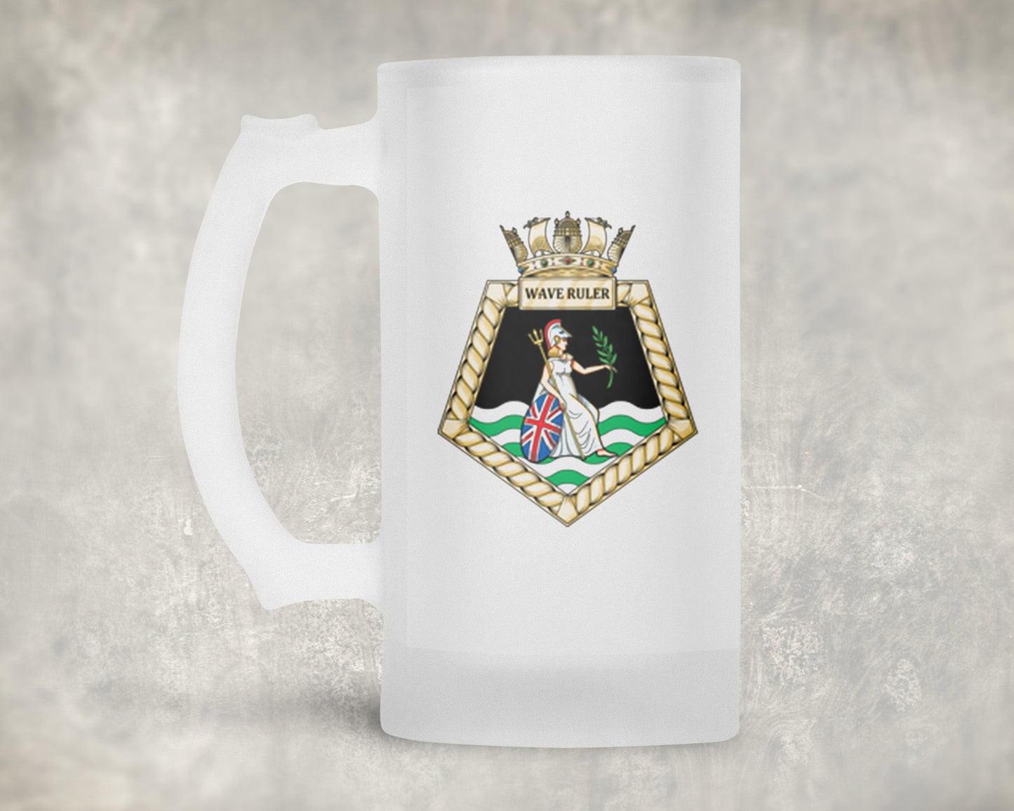 RFA Wave Ruler - Frosted Stein/Tankard/Beer Mug - Frosted Stein/Tankard/Beer Mug