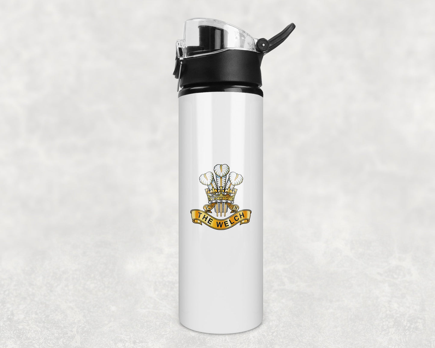 Welch Regiment - Flip Top Water Bottle
