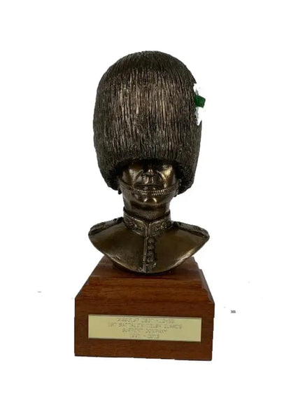Welsh Guards Bust Cold Cast Bronze Military Statue Sculpture