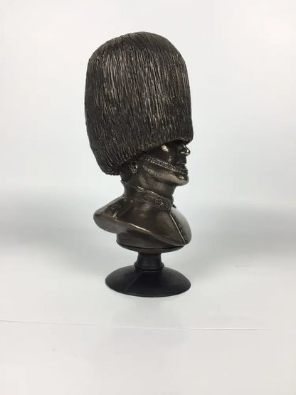 Welsh Guards Bust Cold Cast Bronze Military Statue Sculpture
