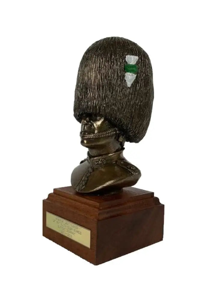 Welsh Guards Bust Cold Cast Bronze Military Statue Sculpture