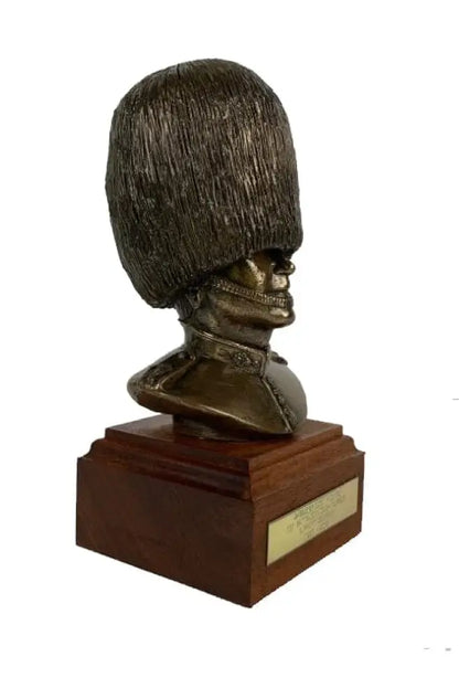 Welsh Guards Bust Cold Cast Bronze Military Statue Sculpture