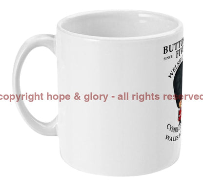 Welsh Guards Buttons in Fives Ceramic Mug