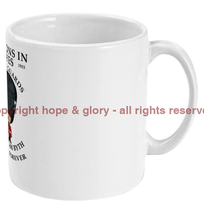 Welsh Guards Buttons in Fives Ceramic Mug