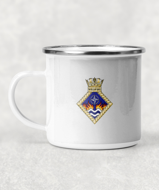 HMS Wildfire - Enamel Mug