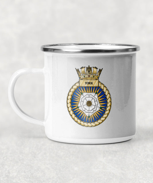 HMS York - Enamel Mug