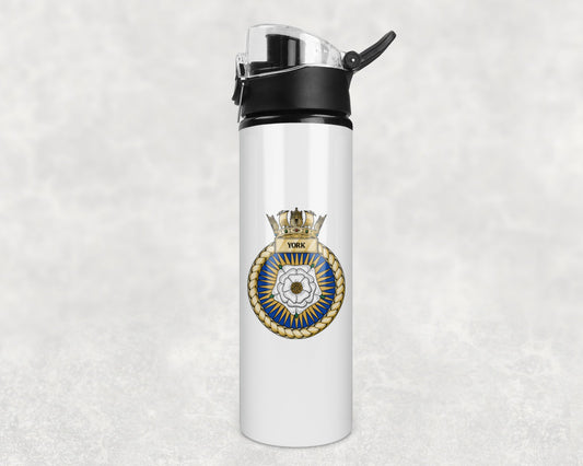 HMS York - Flip Top Water Bottle