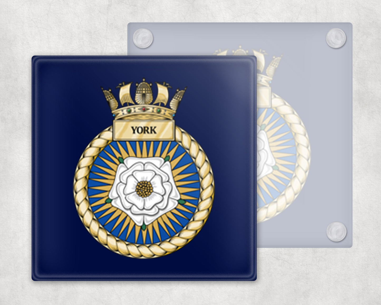 HMS York - Glass Coaster