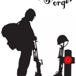Lest We Forget - Soldier Paying Respects (Design 2)