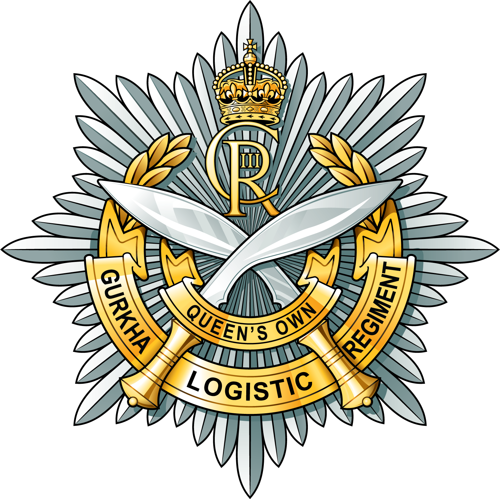 Queen's Own Gurkha Logistic Regiment RLC (New King's Crown)